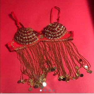 Red and gold belly dancer bra ❤️💛​​​​​​​​​​​​​​​​​​​​​​​​​